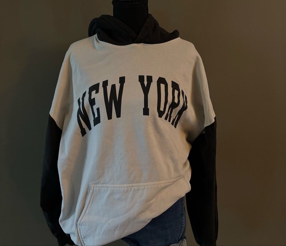 John Galt Brandy Melville New York Graphic Oversized Hoodie